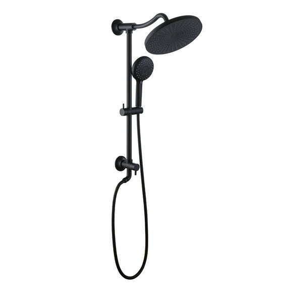 Multi Function Rainfall Shower Head with Hand Shower without Rough-in Valve