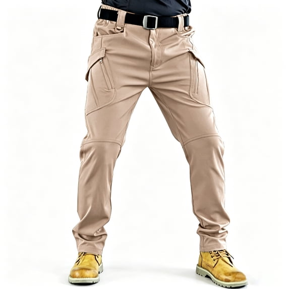 Multi Function Relaxed Straight Cargo Pants, Outdoor Yard Work Comfort Bottoms