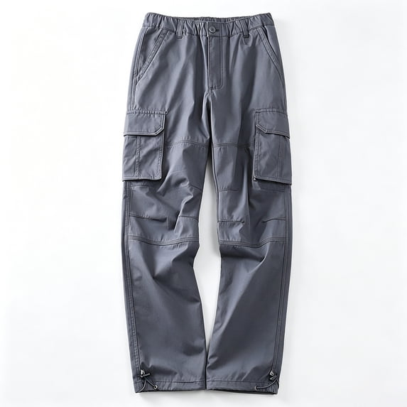 Multi Function Relaxed Straight Cargo Pants, Outdoor Yard Work Comfort Bottoms
