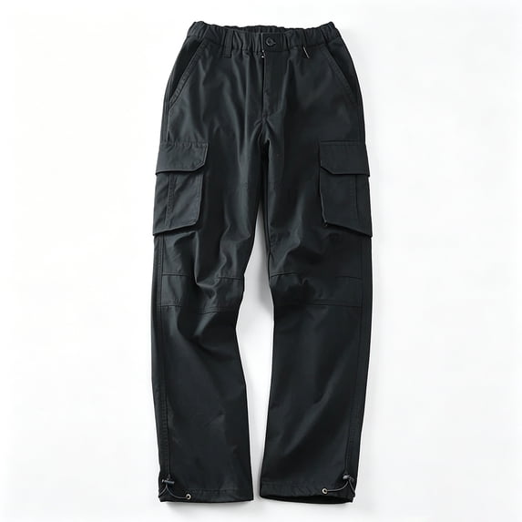 Multi Function Relaxed Straight Cargo Pants, Outdoor Yard Work Comfort Bottoms