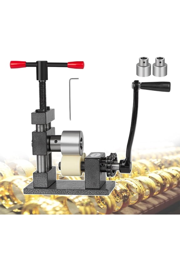Multi-Function Ring And Bracelet Press Bending Machine With 2 Steel Shaft, Jewelry Rolling Mill Machine 0.7" Ring - 2.2" Bracelet - Jewelry Press Tool For Pressing Round Jewelry