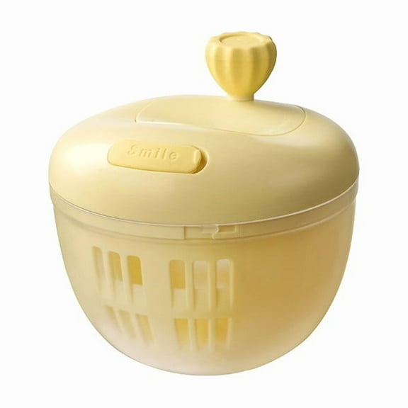 Multi-Function Salad Spinner with Non-Skid Base Vegetable Dryer Fruit Washer Serving Bowl Kitchen Tool for Healthy Meal Prep