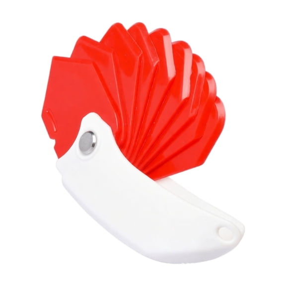 Multi-Function Scraper, 9-in-1 Wall Paint Removal Smoothing Blade Putty Knife Caulking Spreader Construction Renovation Home Improvement Maintenance Repair Hand Tool. Red