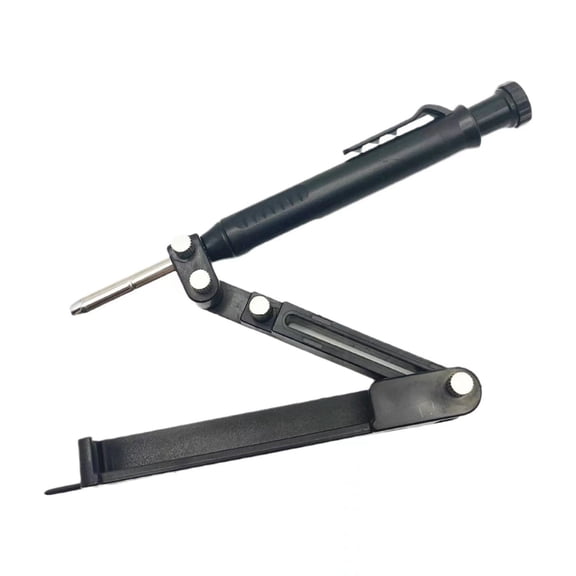 Multi Function Scribing Tool, Construction Pencil, Aluminum Alloy Scribe Tool with Deep Hole Pencil, DIY Woodworking Scribe Gauge Scriber Line Maker Measuring Tool