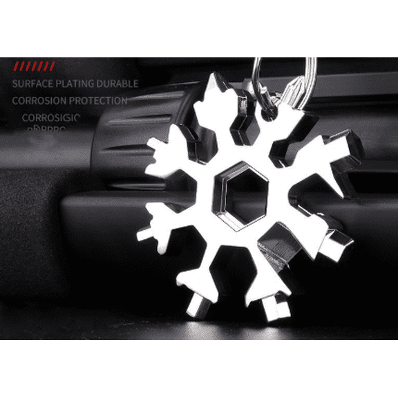 Multi-Function Snowflake Wrench, Portable Hex Key Tool with High Carbon Steel, Versatile Inner Hexagon Wrench for Home Repair and Bicycle Maintenance