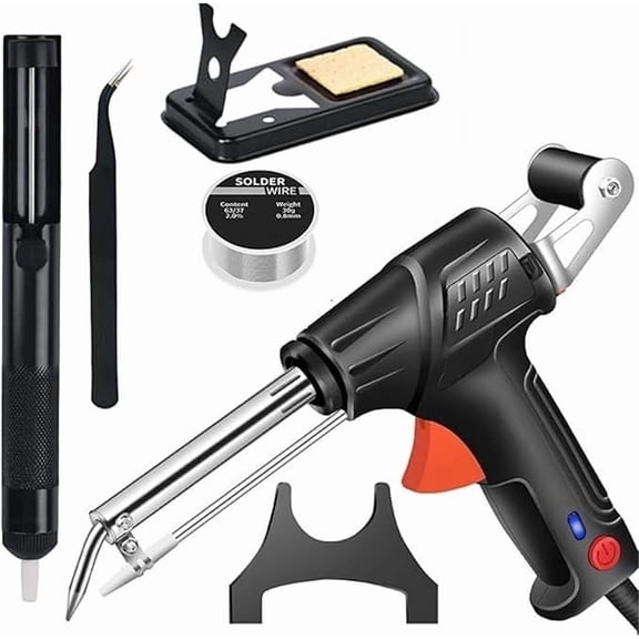 Multi-Function Soldering Iron Soldering Gun Set Automatic Corded Solder Iron Internal Heat Electric Welding Tool Soldering Iron Electric Gun Kit Sets Welding Solder Wire