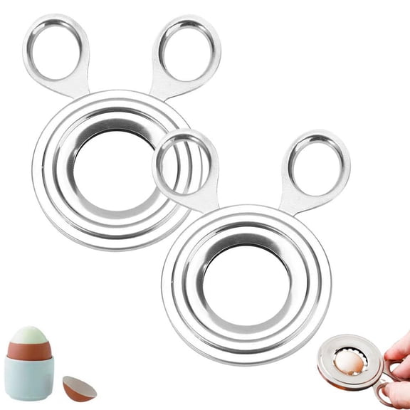 Multi-Function Stainless Steel Creative Boiled Egg Shell Topper Cutter,Egg Topper Cutter BoiledEgg Cutte-r,Multifunctional Eggshell Scissors Slicer,Shell Remover and Top Opener for Soft Hard Eggs