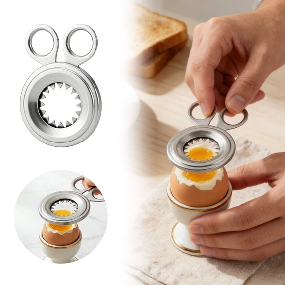 Multi Function Stainless Steel Egg Cracker Peeler Yolk Separator Compact Easy Clean Boiled Egg Processing Kitchen Tool