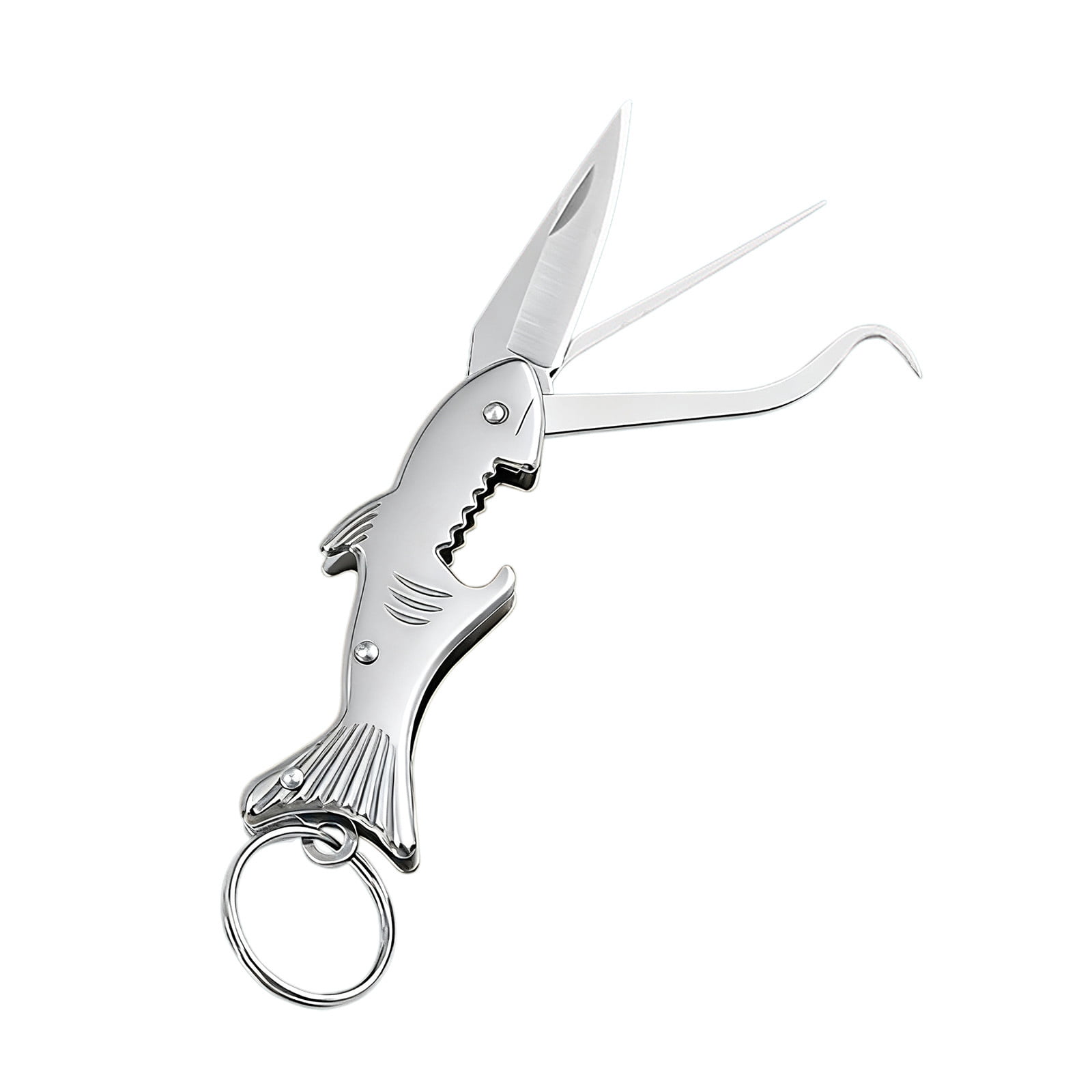 Multi-Function Stainless Steel Foldable Keychain with Toothpick Knife ...