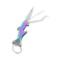 thumbnail image 1 of Multi-Function Stainless Steel Foldable Keychain with Toothpick Knife & Bottle Opener, Reusable Portable Pocket Tool for Travel, Camping, and Outdoor Use, 1 of 5