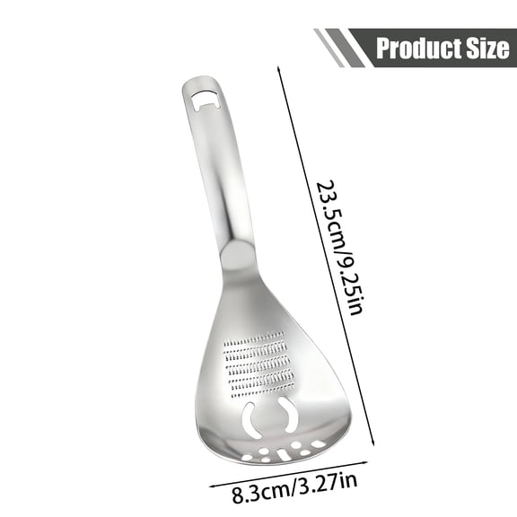 Multi-Function Stainless Steel Slotted Spoon - 2 Pack Kitchen Strainer Spoon - Heavy Duty Cooking Spoon for Soup Pasta Stew - 2 Pack