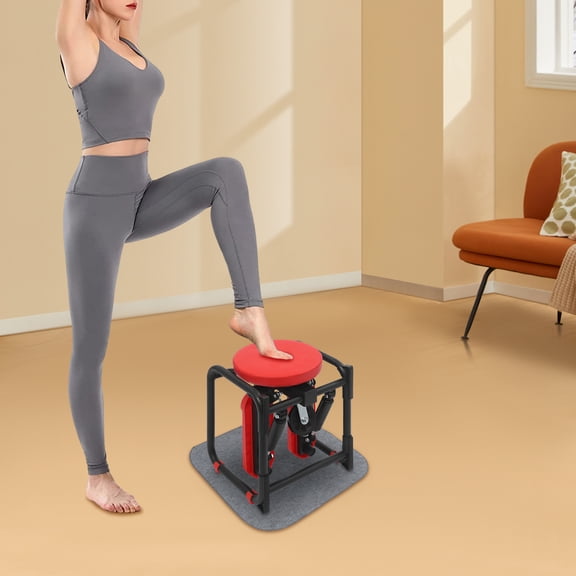 Multi-Function Stepper with Seat, Stepper for Home, Mini Sport Stepper Black+Red