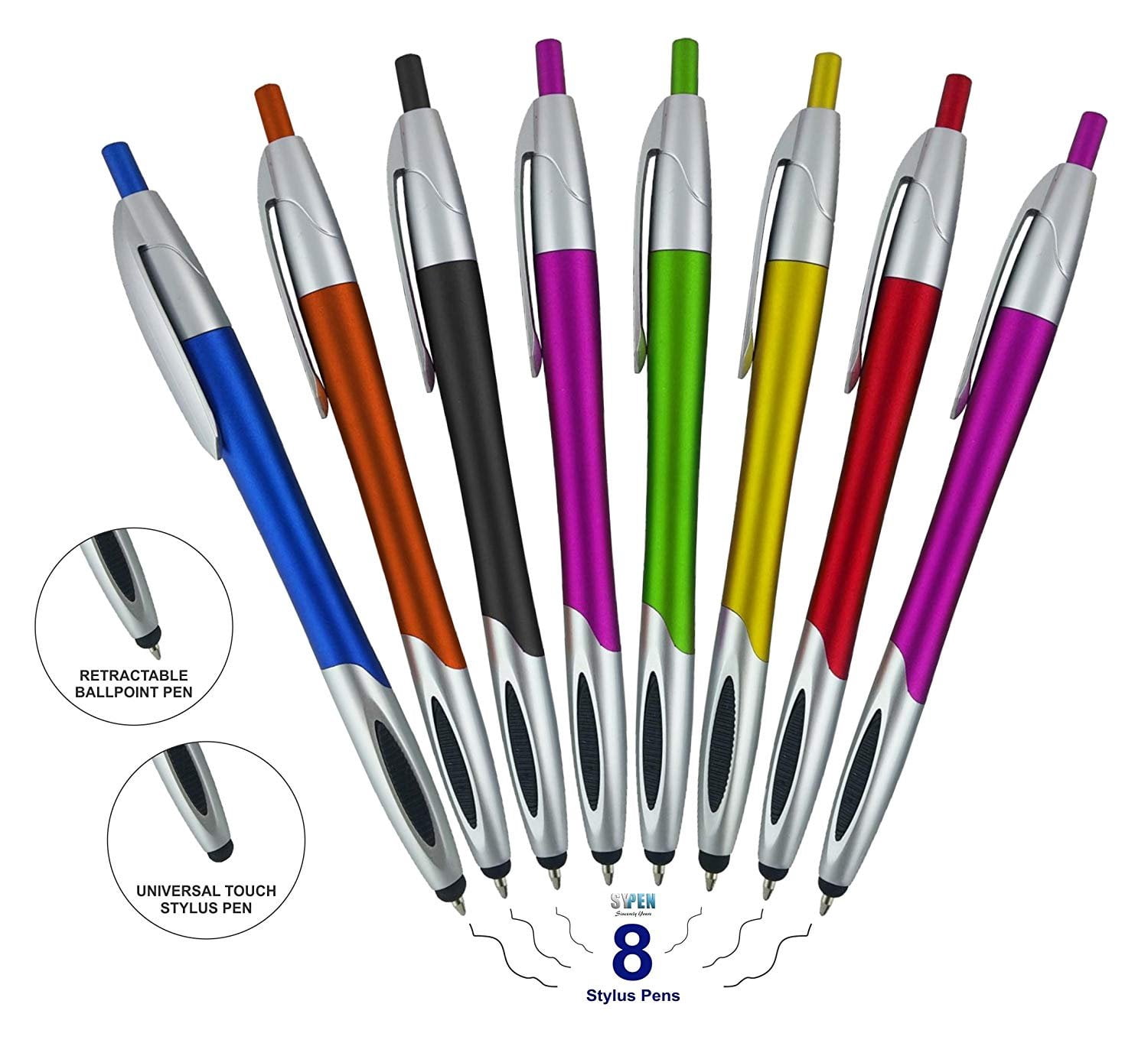 Multi-Function Stylus with Ball Point Pen for iPad Mini, iPad 2/3, New ...