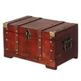 thumbnail image 1 of Multi-Function Vintage-Inspired Small Wooden Storage Box and Decorative Trunk – Ideal for Home Decor, Treasure Box, Jewelry Organizer and Storage - Perfect for Side Table and Entryway Decor, 1 of 2