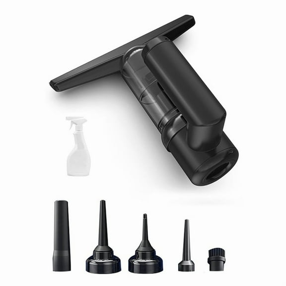 Multi-Function Window Cleaners Strong Suction Electric Vacuum Clean Machine for Mirror Glass Car Vacuum Cleaner Black