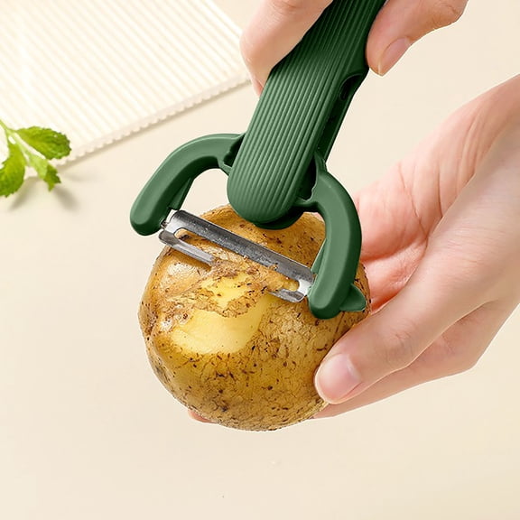 Multi-Functional 3-in-1 Peeling Knife Set – Ergonomic Rotatable Vegetable Scraper with Integrated Potato Eye Remover and Built-In Bottle Opener