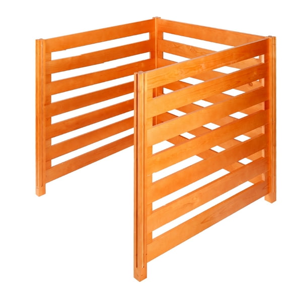 Multi-Functional 36 Inch Air Conditioner Fence ,3 Panels Wood-Look Composter for Air Conditioner Unit Fencing, Trash Can Screening, Pool Pump Housing & Garden Divider