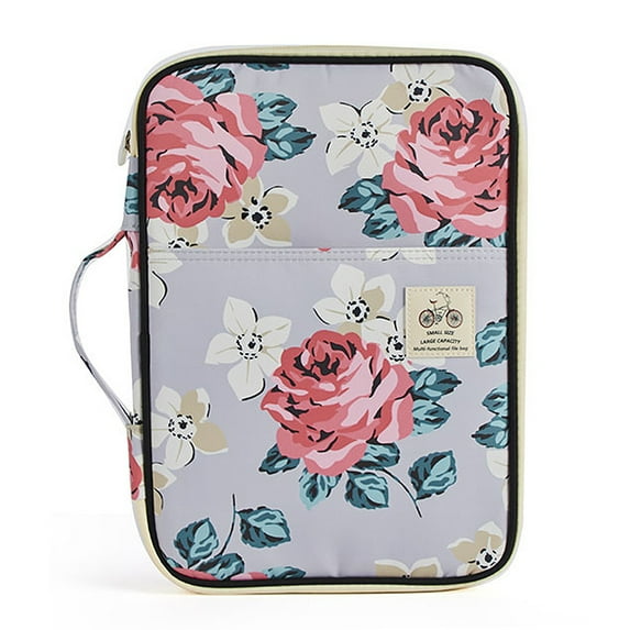Multi-Functional A4 Document Bags Portfolio Organizer Waterproof Travel Pouch Zippered Case for Pads Notebooks Pens ID Card Gift for Students Travelers Businessman
