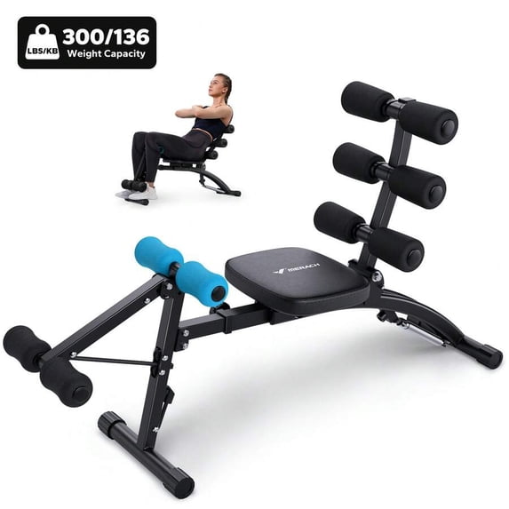 Multi-Functional Adjustable Ab Trainer, Ab Workout Bench For Home Gym, Sit Up Machine For Abdominal, Exercise Chair For Full Body Workout