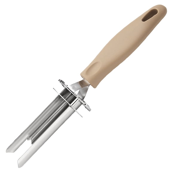 Multi Functional Adjustable Fruit And Vegetable Corer Tool, Stainless Steel Core Remover, Kitchen Time Saver (Khaki)