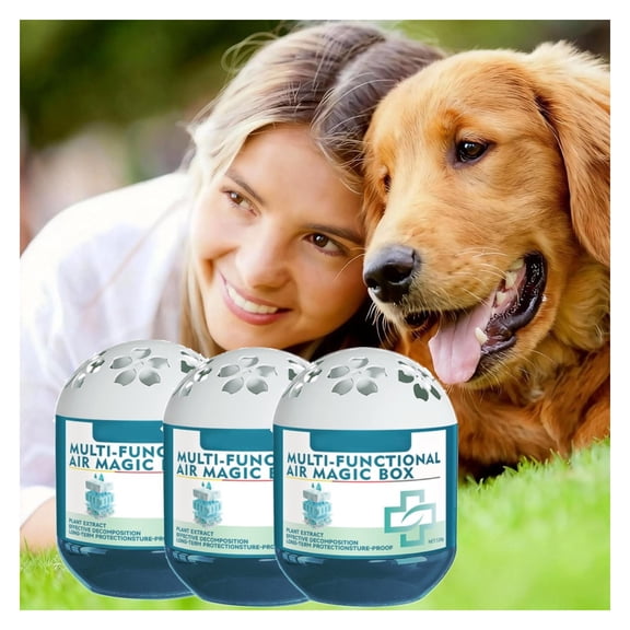 Multi-Functional Air Magic Box, 120g Indoor Air Purification Dust Removal Box for Continuously Purifying the Air, Automatic Dust-Sucking, Day And Night (3pcs)