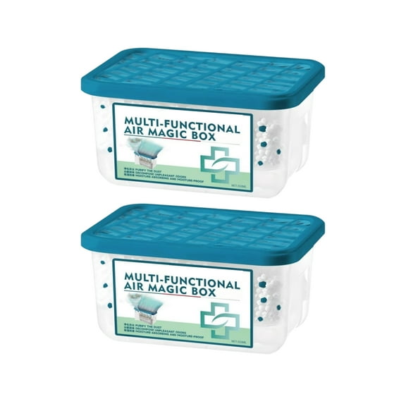 Multi-Functional Airmagicbox Air Purifying Box 2Pcs, Odor Remover & Dust Collector For Home & Office, Efficient Air Quality Improvement