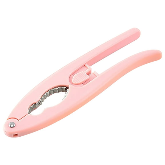 Multi-Functional Alloy Nut Cracker Walnut Sheller Opener Tool for Kitchen Nuts Fruit Opening, Pink