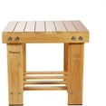 thumbnail image 1 of Multi-Functional Bamboo Step Stool, Compact Use for Indoor and Outdoor Activities with Non-Slip Feet, Lightweight Bamboo Shower Bench, 1 of 5