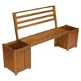 thumbnail image 1 of Multi Functional Bench with 2 Planter Boxes - Tan, 1 of 1