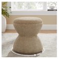 thumbnail image 1 of Multi-Functional Boucle Ottoman, Vanity Stool Chair, Sturdy Rotating Wooden Footstool, Suitable for Living Room, Bedroom, and Entryway, Without Installation, Swivel, Camel, 1 of 8