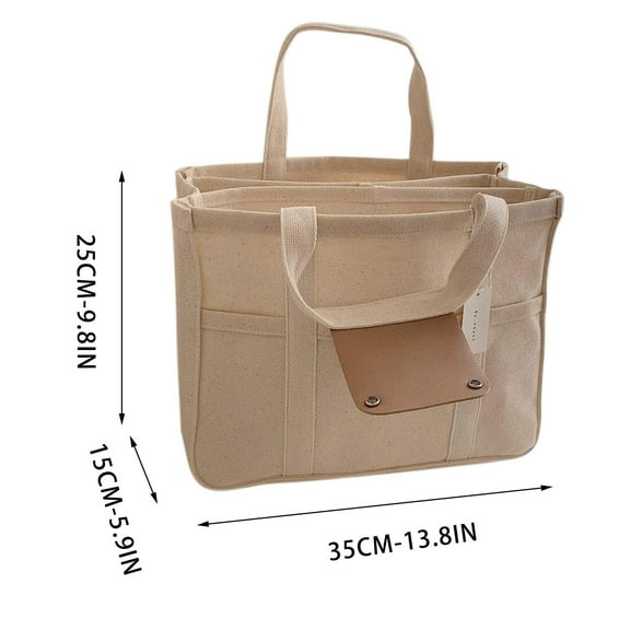 Multi-Functional Canvas Handbag - Versatile Shoulder Tote for Travel, Shopping, and Daily Use