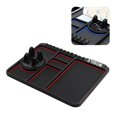 thumbnail image 1 of Multi-Functional Car Dashboard Anti-Slip Mat with 360° Rotatable Phone Holder Silicone Non-Slip Tray Organizer with Temporary Parking Number Plate, 1 of 3