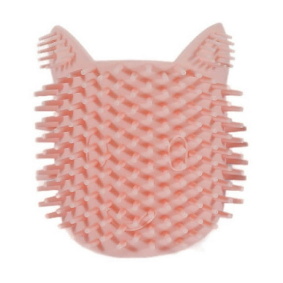 Multi-Functional Cat Grooming Station - Adjustable Wall Mounted Scratcher with Built-in Massage Comb, Self-Cleaning Brush for Hair Removal & Stress Relief, Soft Silicone Pins for All Cats