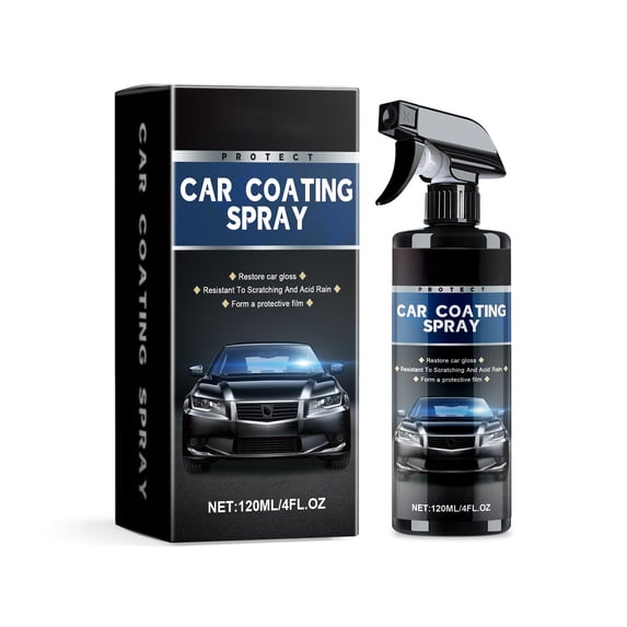 Multi-Functional Ceramic Coating for Cars, 3 in 1 Ceramic Car Coating Spray, 120ML Car Coating Spray Fast-Acting, Window Rain Proof Bright Glass Coating Spray for Cars, Trucks, and Motorcycles