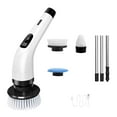 thumbnail image 1 of Multi-Functional Cleaning Brush - 4-in-1 Wireless Electric Sweeper with Detachable Handle, 2 Speed Modes for Car & Home (White), 1 of 1