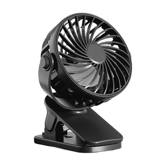 Multi-Functional Clip-On Desk Fan with USB Rechargeable Battery, Wall-Mountable Mini Fan with Night Light