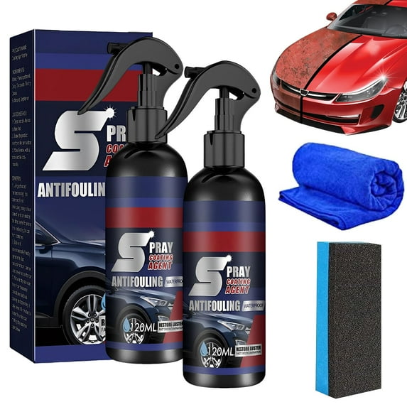 Multi-Functional Coating Renewal Agent, 3 in 1 Ceramic Car Coating Spray, 3 in 1 High Protection Quick Car Coating Spray Fast-Acting, High Protection Nano Coat, Anti Dirt - Boost Gloss
