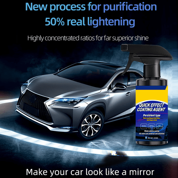 Multi-Functional Coating Renewal Agent 3 in 1 Ceramic Car Coating Spray Car Coating Agent Spray High Protection Quick Car Coating Spray Fast-Acting Car Fast-Acting Coating Spray