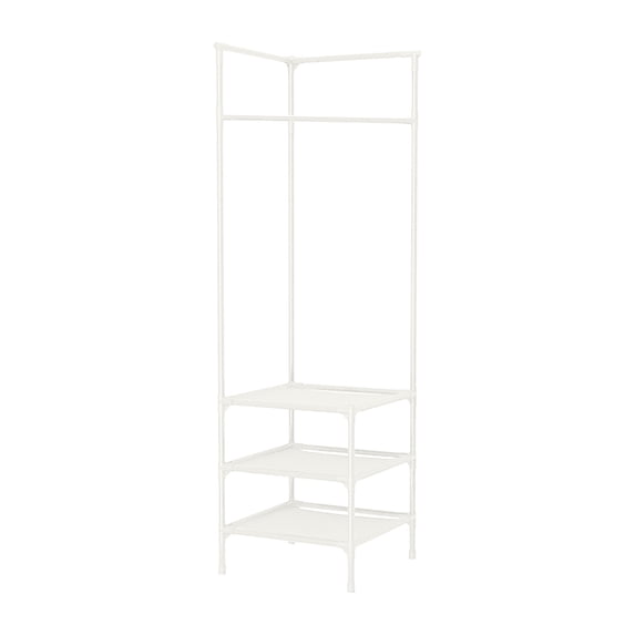 Multi-Functional Corner Organizer with Detachable Shelves and Hooks - Space-Saving Storage Solution for Bedroom and Home