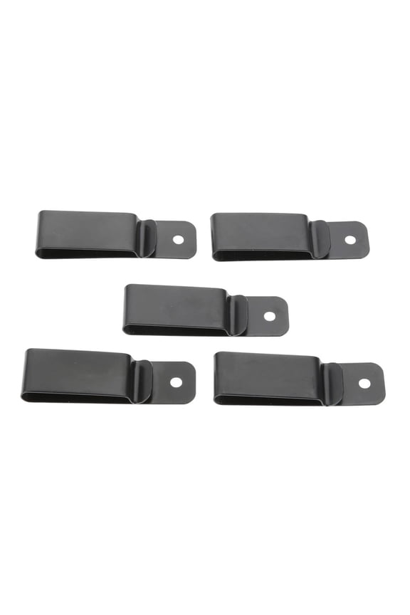 Multi Functional DIY Accessories 5pcs Iron Black Sheath Belt Clip Metal Buckle