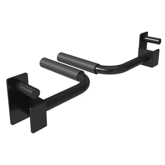 Multi-Functional Dip Bar for 2x2 Power Rack, 400lbs Weight Limit, Compatible with QJ/WR00/F4 Squat Cages, Gym Training Tool, black