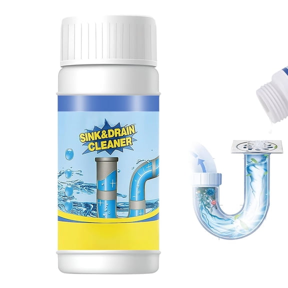 Multi-Functional Drain Cleaner Powder, Quick Foaming Heavy Duty Clog Remover For Kitchen, Bathroom, Shower, Toilet & Sewer Drains