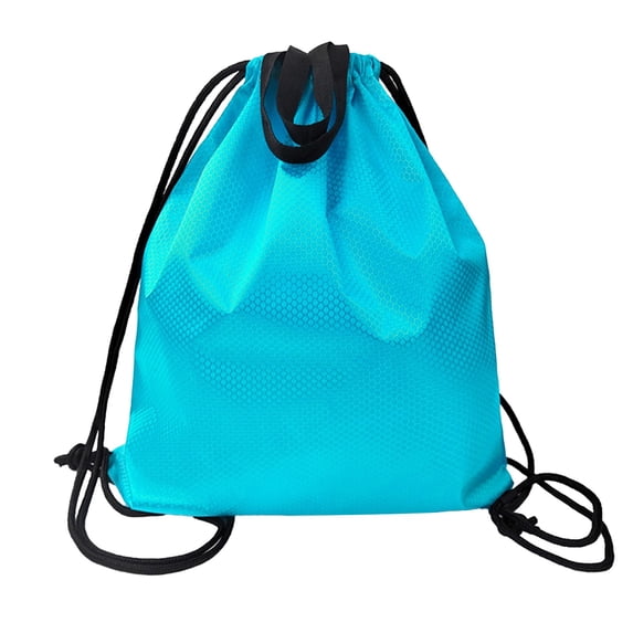 Multi Functional Drawstring Backpack, Oxfords Cloth Water Resistant Sports Gym Bag, for Sports Fitness Travel Outdoor Activities (Sky Blue)