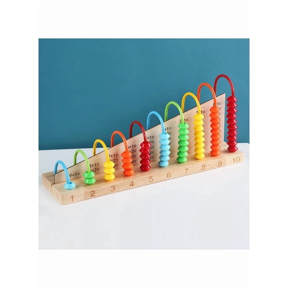 Multi Functional Early Education Learning Abacus Calculation Shelf Toy For KidsClassic Educational Counting Toy Bead Counter Early Learning Logic, Quantities, Addition, Subtraction