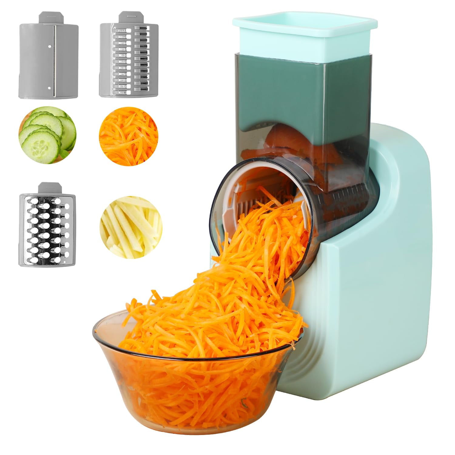 Multi Functional Electric Cheese Grater, Salad Maker Shooter, Electric