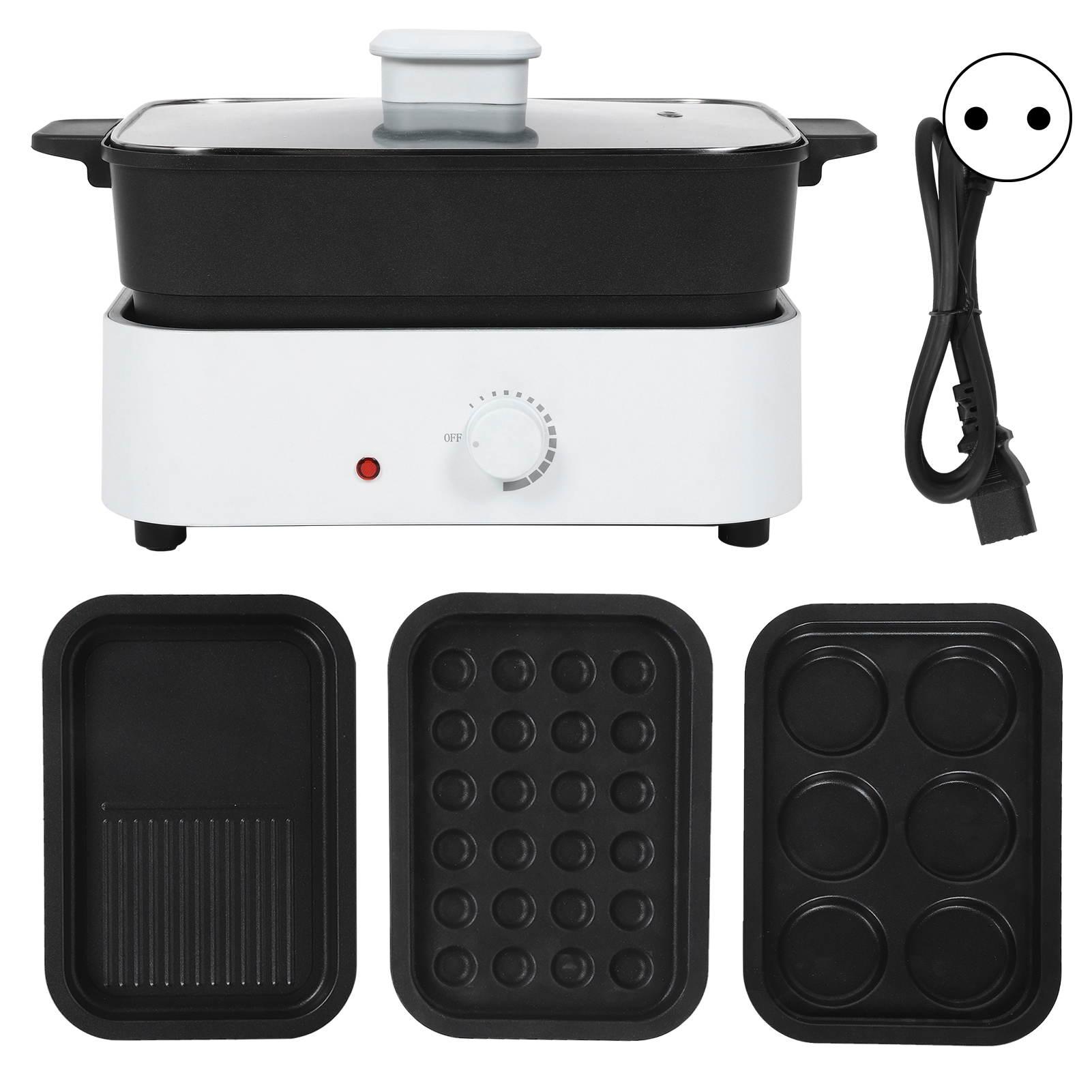 MultiFunctional Electric Frying Pan Electric Skillet Griddle Cooking