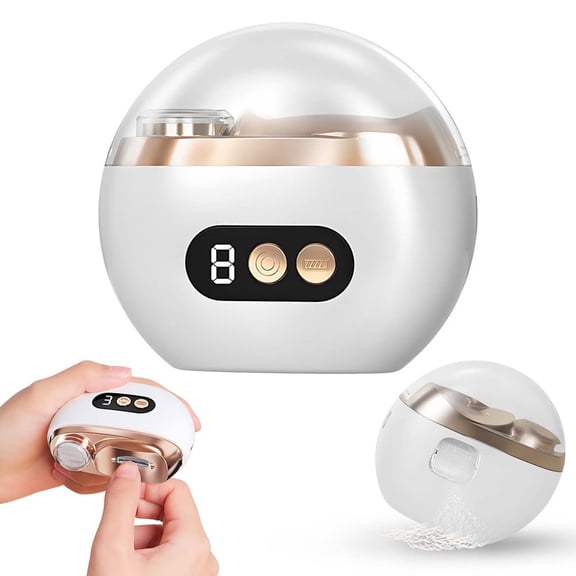 Multi-Functional Electric Nail Trimmer, 2 in 1 Electric Polishing Automatic Nail Clippers, Electric Nail Clipper with 3 Speed Levels, Safe and Convenient Nail Trimmer