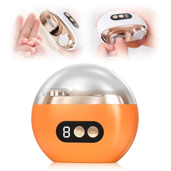 Multi-Functional Electric Nail Trimmer, Upgraded 3 Speed Levels Automatic Nail Clippers, Electric Nail Clipper USB Cordless, Professional Manicure Pedicure Set for Home and Travel