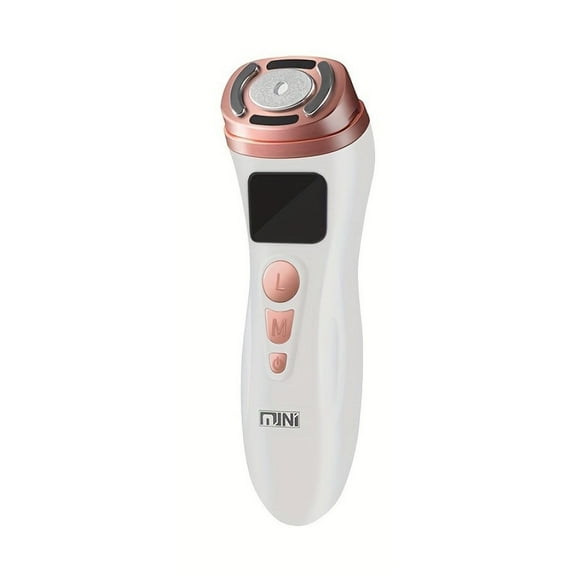 Multi-Functional Facial Toning Wand with Red & Blue Light, High-Frequency & Micro-Current for a Firmer-Looking and Radiant Appearance,White