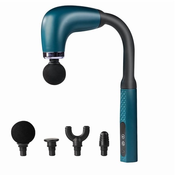 Multi-Functional Family Muscle Relaxation System, Cordless Curved Fascia Gun with Adjustable Speeds, Handheld Percussion Device for Full Body Comfort and Agility, Smart Health Gift